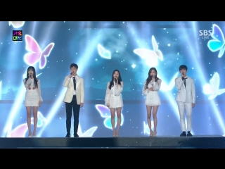 jihyo (twice), rose (blackpink), sungjae (btob), jaehwan (wanna one), yuju (gfriend) - butterfly (russian karaoke)