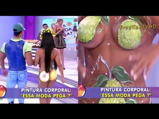 brazilian body paint girl with huge melons | brazilian girls 